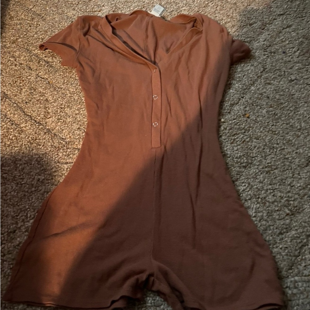 Forever 21 Brown Jumpsuit